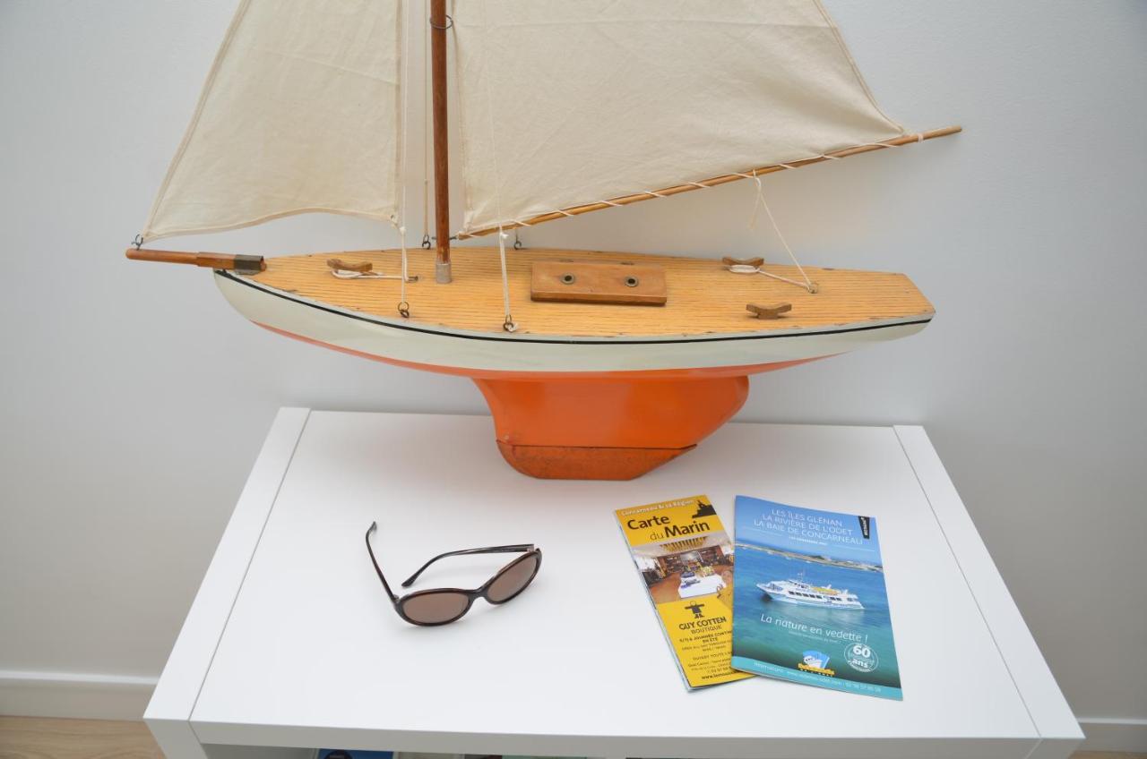Votre Vue, La Mer, Les Bateaux !!! Wir Sprechen Flieben Deutsch, Touristentipps, We Speak English 콩카르노 외부 사진